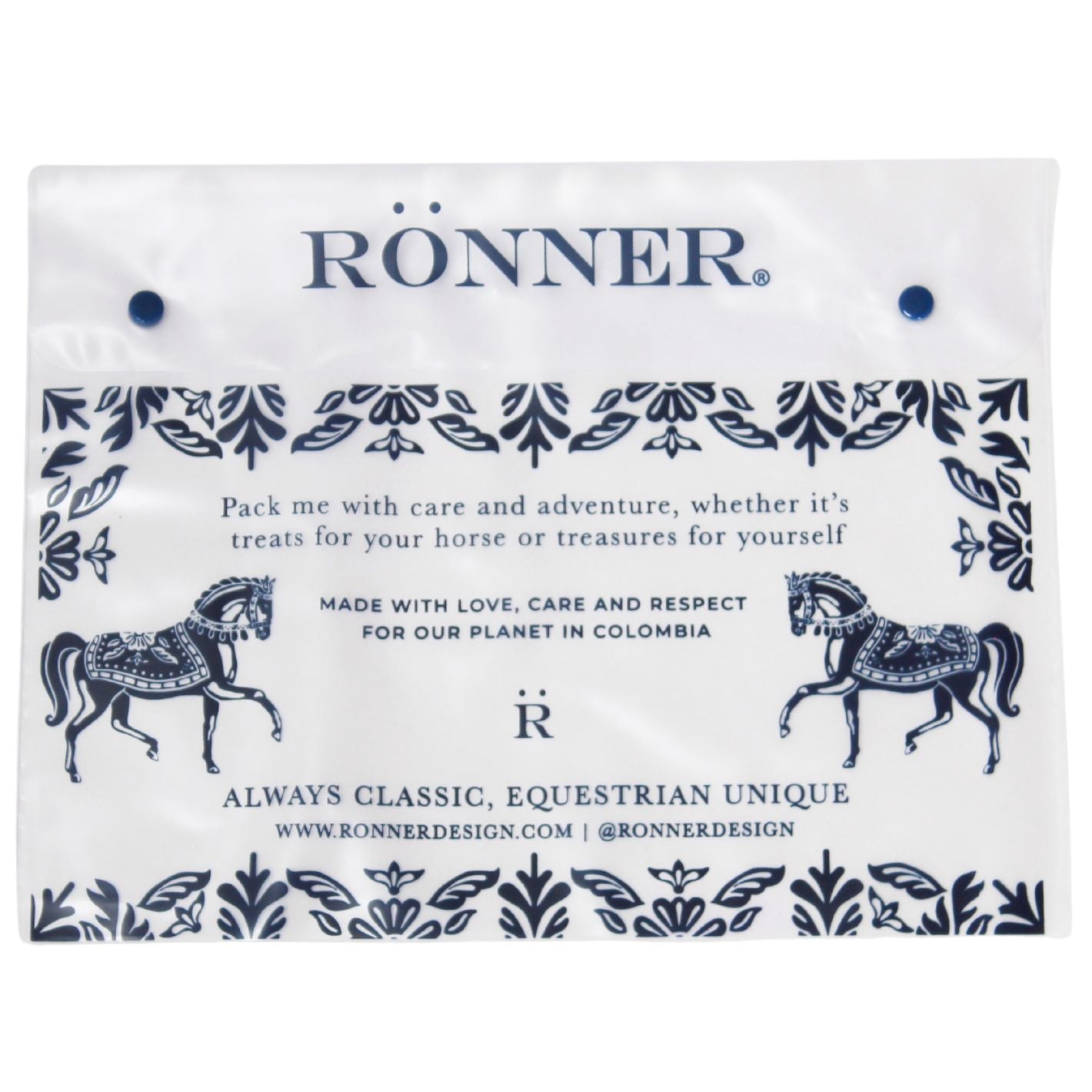 Ronner Ponytails Embroidered Pouch