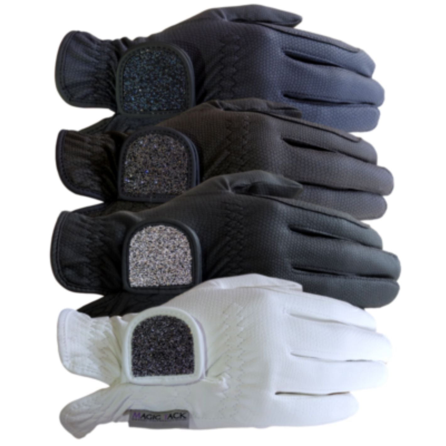 MagicTack Glove Patch - White Fabric Swarovski
