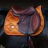 Equestrian Stockholm Satin Jump Pad - Chestnut