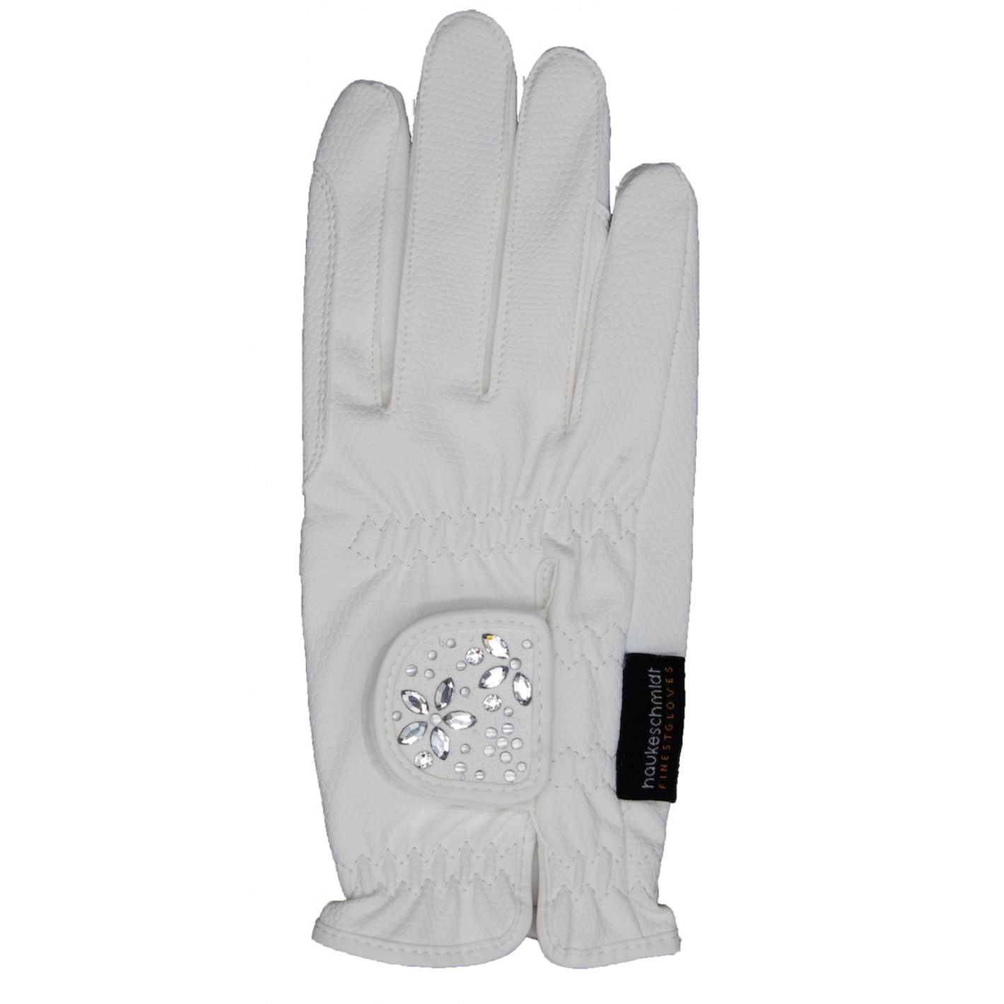 MagicTack Glove Patch -  White Flower Swarovski