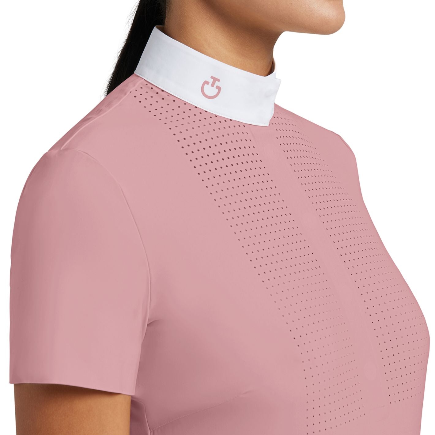 Cavalleria Toscana Short Sleeve Competition Shirt - Dusty Rose