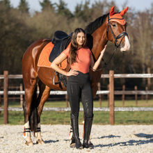 Load image into Gallery viewer, QHP Menton Jump Saddle Pad - Amber Gold
