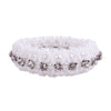 QHP Diamond Scrunchie - White