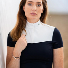 Load image into Gallery viewer, Equestrian Stockholm Refined Top - Navy
