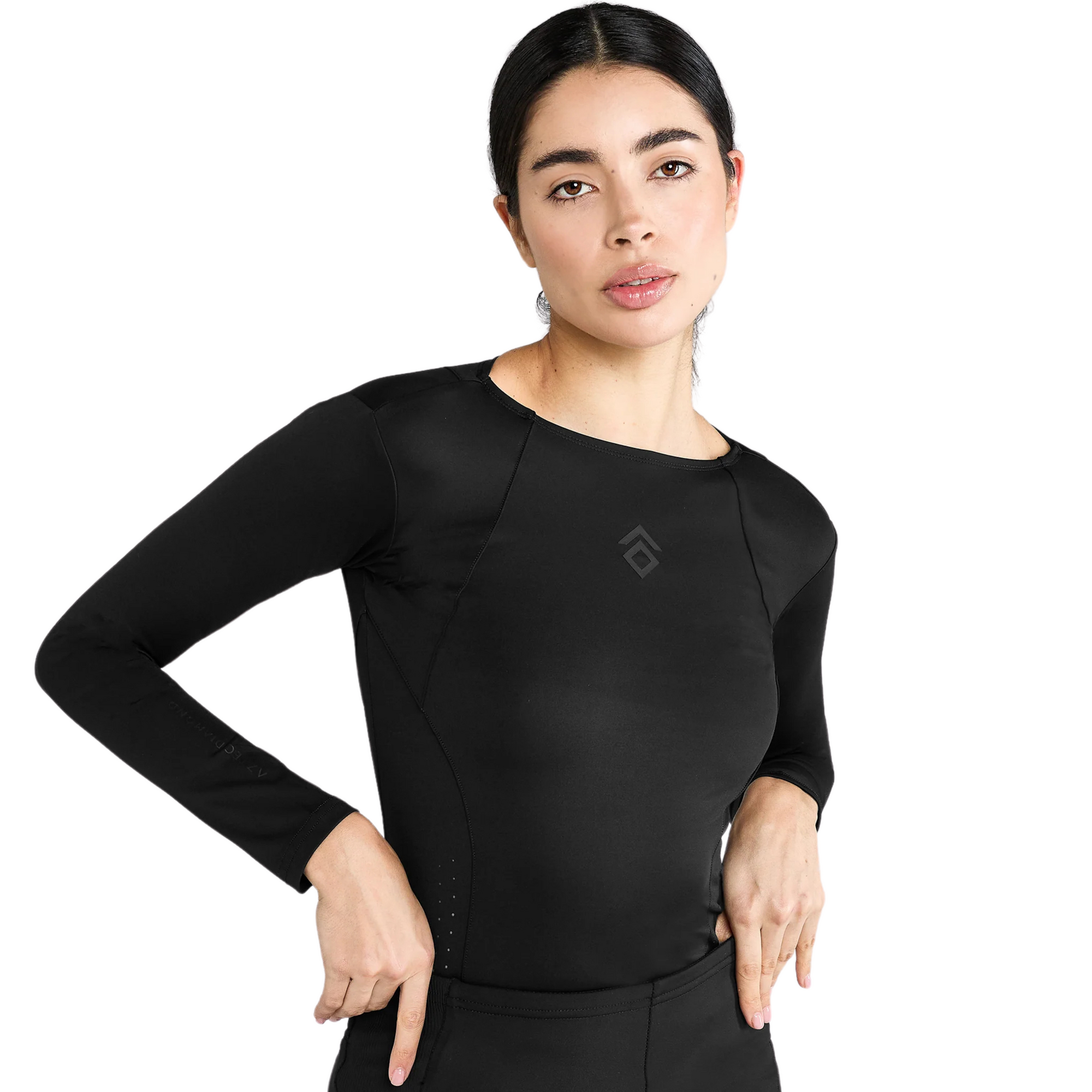 Aztec Diamond Core Long Sleeve Tech Tee - Black