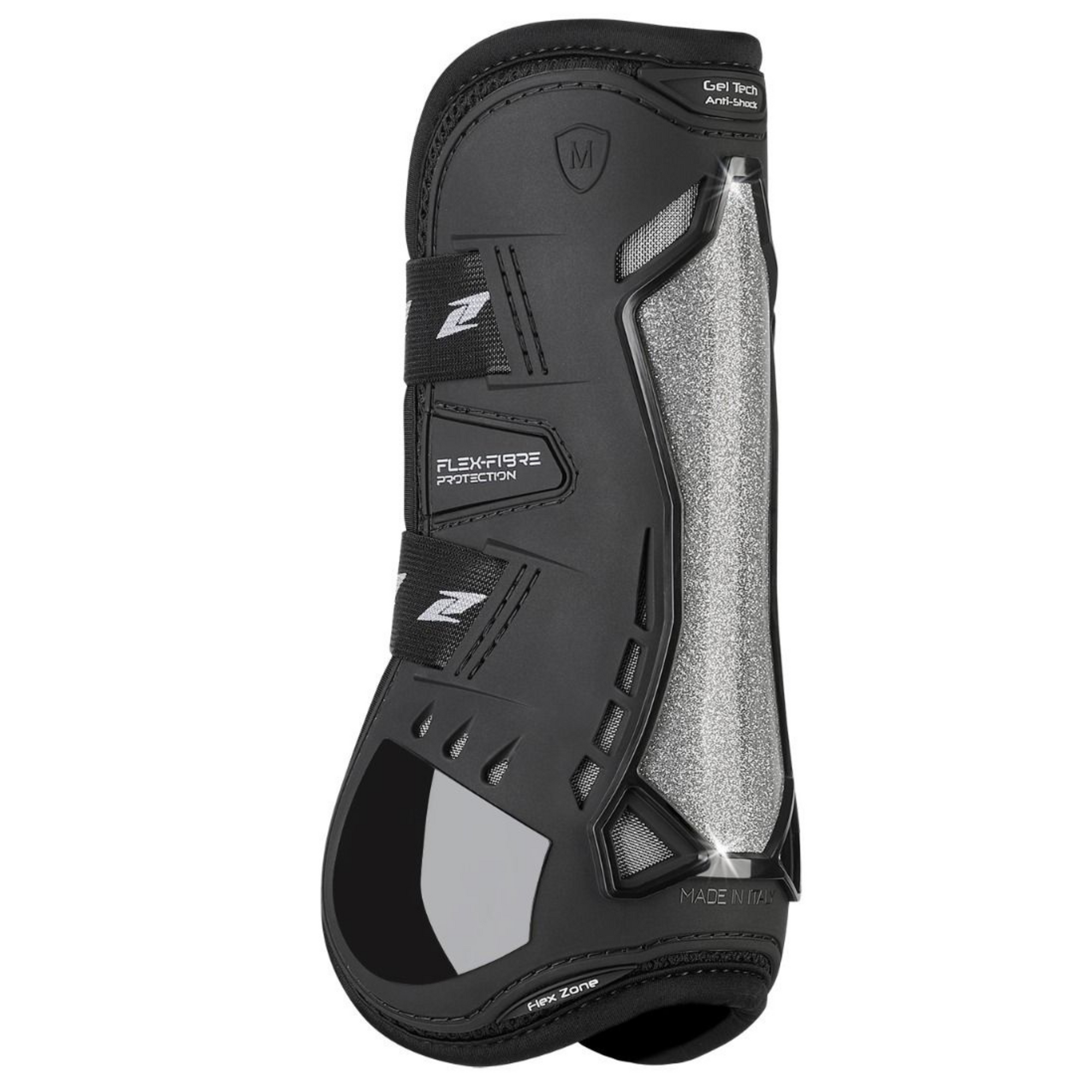 Zandona Carbon Chic Tendon Boots - Black/Silver