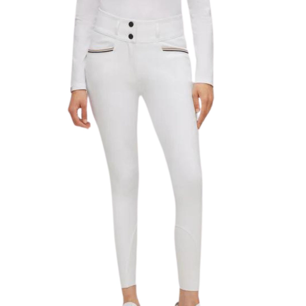 Boss Equestrian Hailey Full Grip Breeches - White