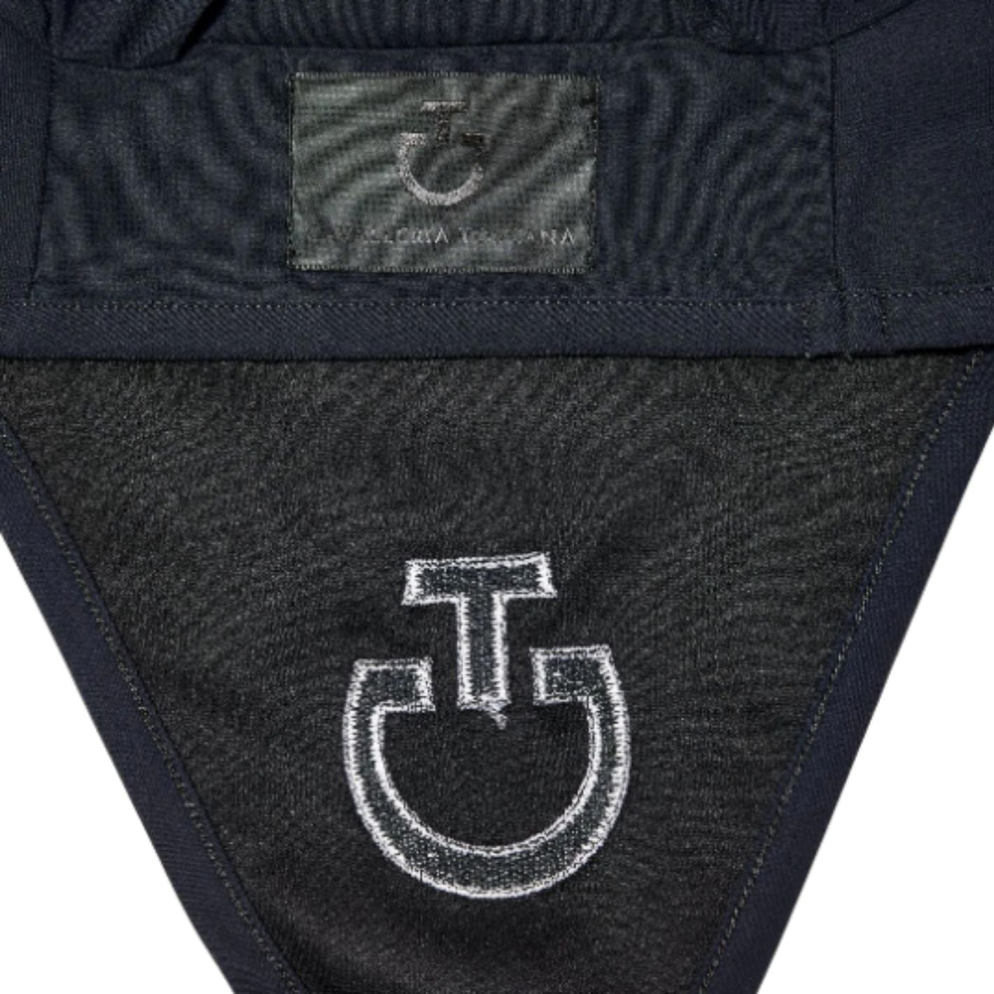 Cavalleria Toscana Light Weight Jersey Ear Long Bonnet - Dark Navy