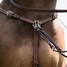 Load image into Gallery viewer, CWD Raised Adjustable Bridge Breastplate - Brown
