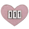 QHP Number Holder Heart - Pink
