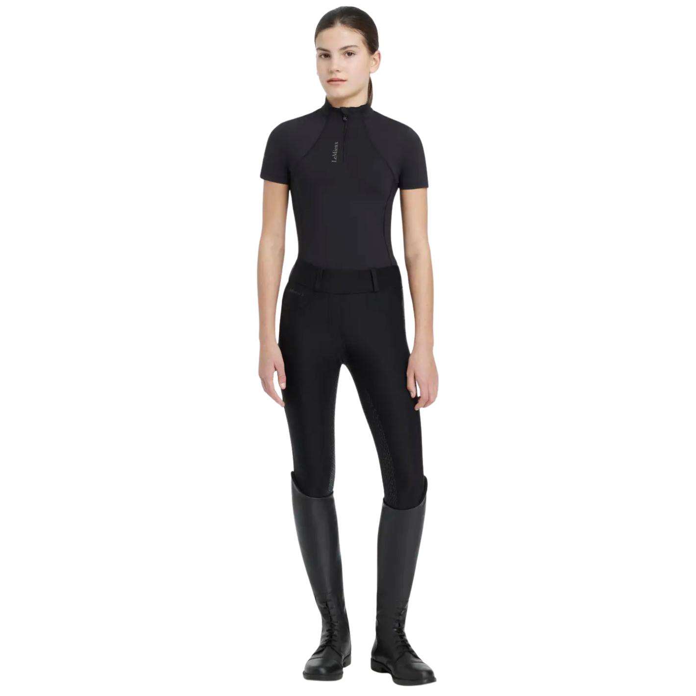 LeMieux Kids Classique Short Sleeve Base Layer - Black