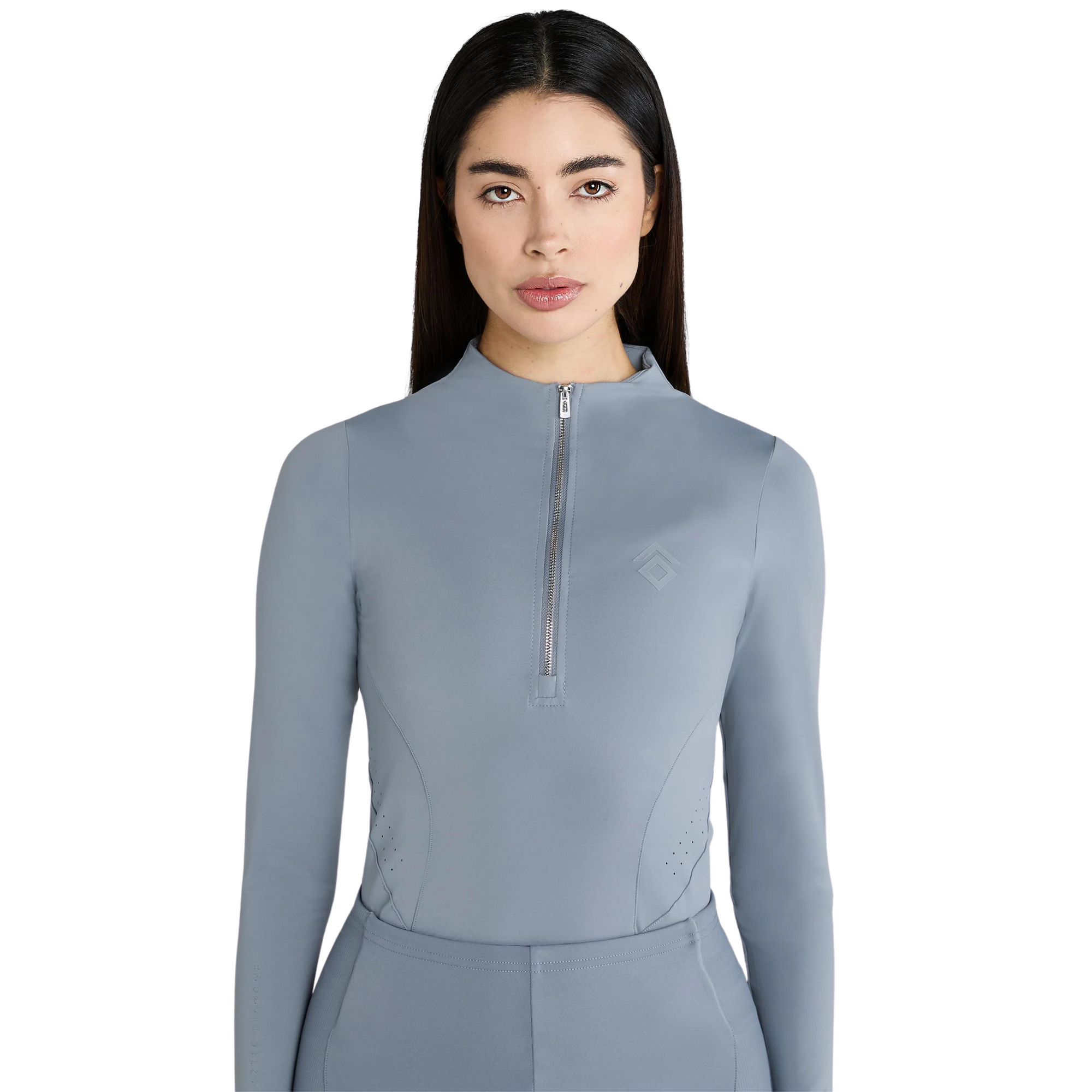 Aztec Diamond Core Long Sleeve Base Layer - Ash Blue