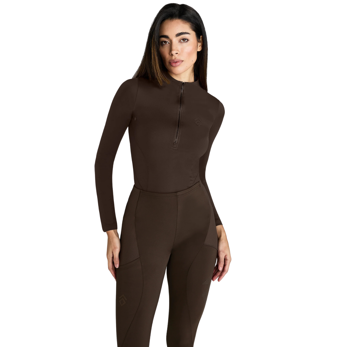 Aztec Diamond Core Long Sleeve Base Layer - Mocha
