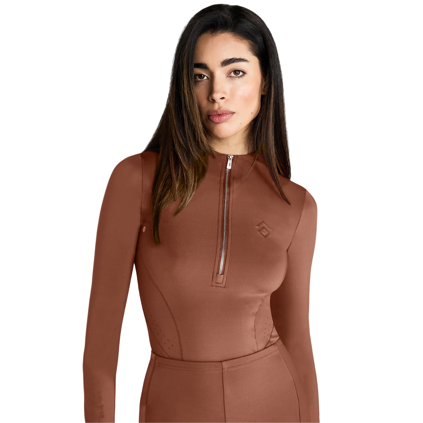 Aztec Diamond Core Long Sleeve Base Layer - Chestnut