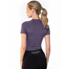 Equestrian Stockholm Dynamic Short Sleeve Base Layer Top - Dark Violet