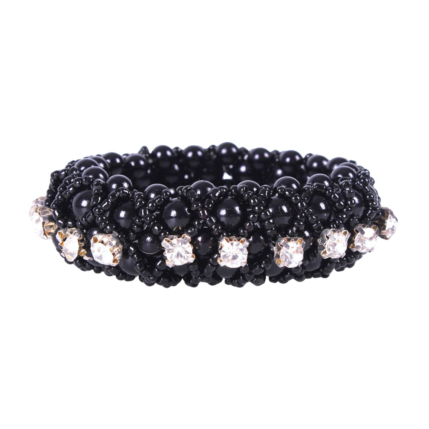 QHP Diamond Scrunchie - Black