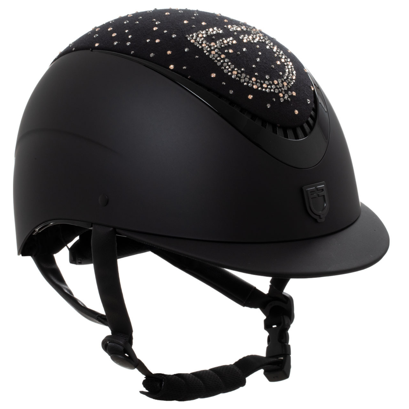 Equestro Proxima Rhinestone Helmet - Black