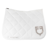Equestro Rhinestone Dressage Pad - White