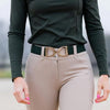 Ellany Stirrup Belt - Black/Gold