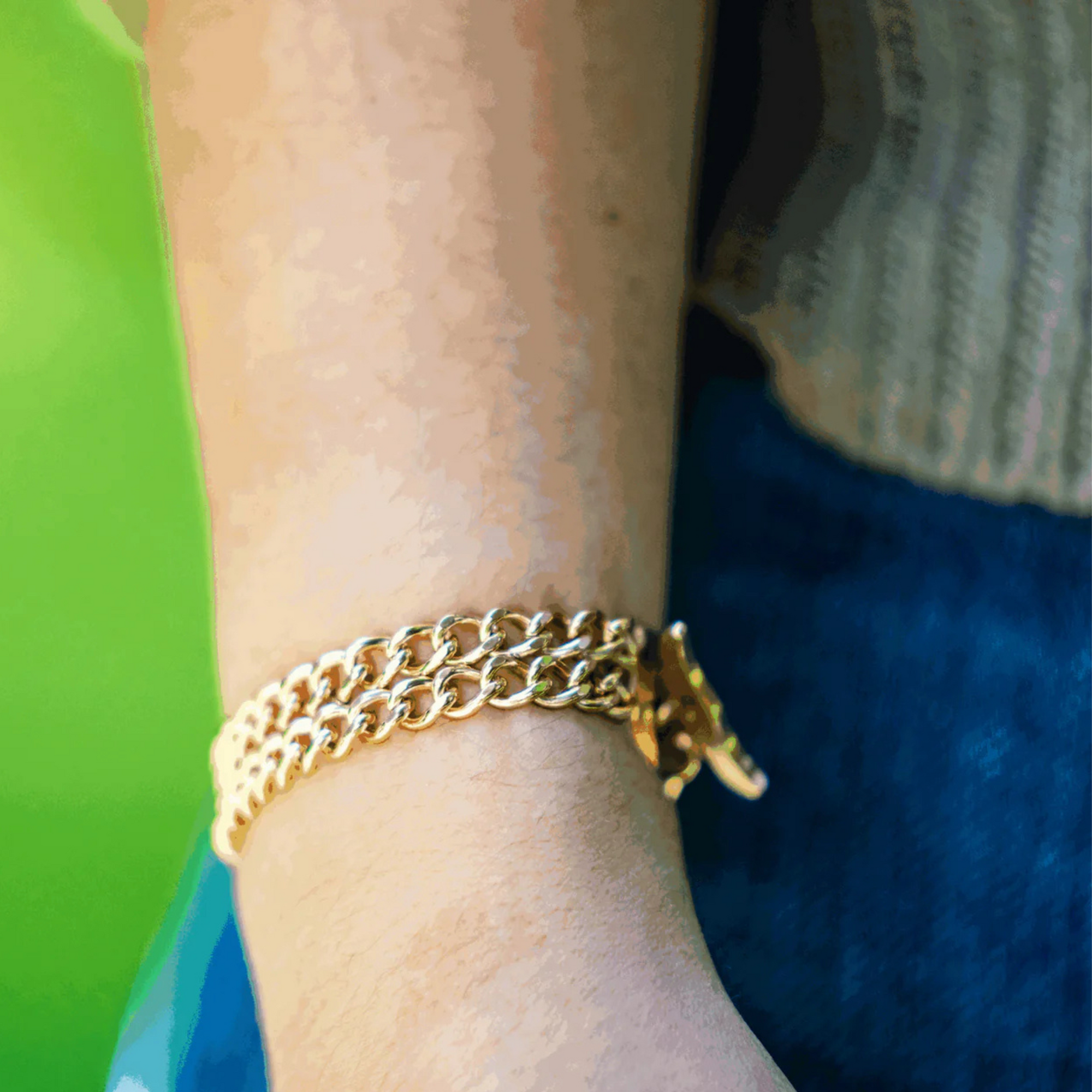 Sprenger Double Row Chain Bracelet - Gold