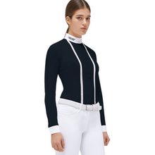 Load image into Gallery viewer, Cavalleria Toscana Sangallo Long Sleeve Shirt - Navy
