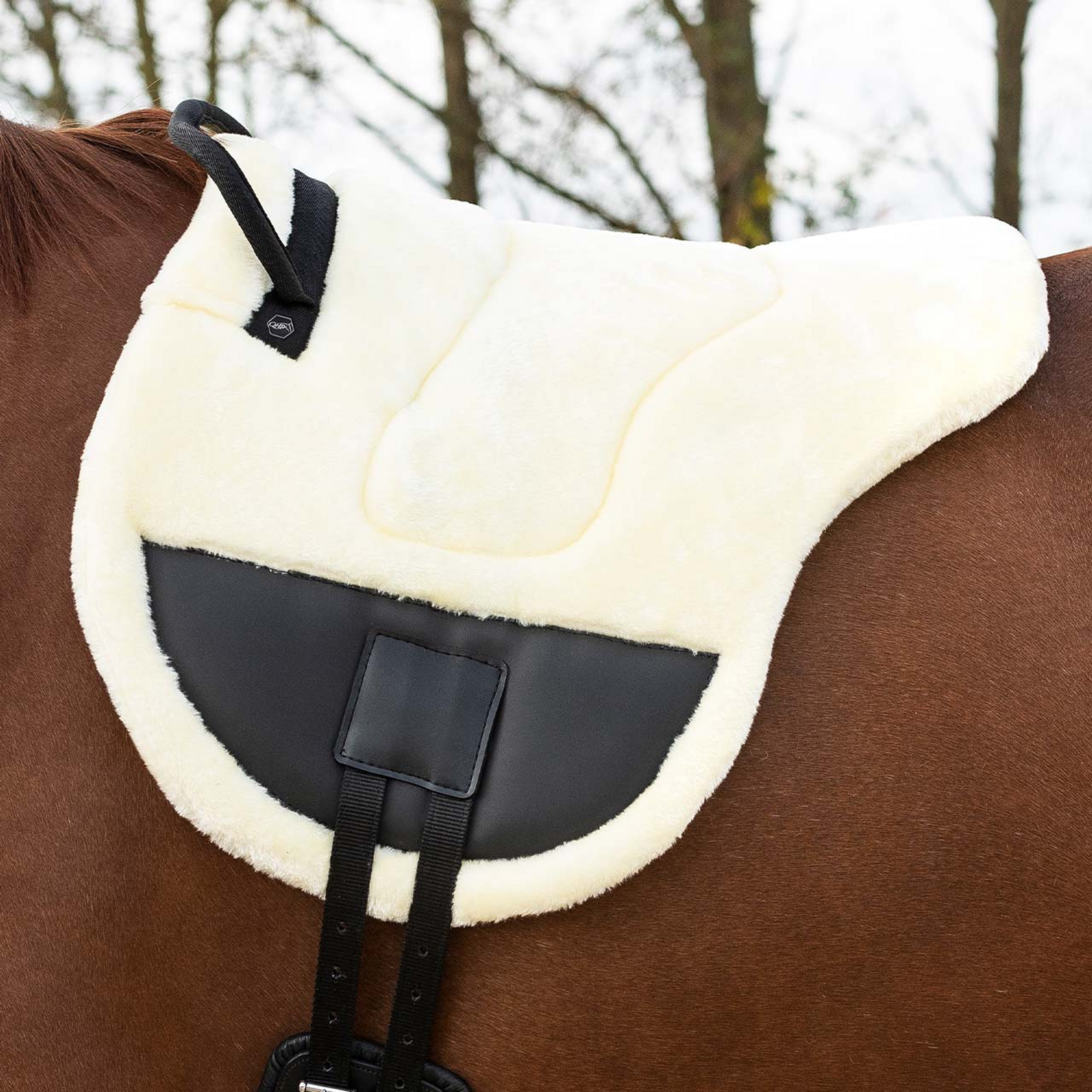 QHP Bareback Pad - Faux Fleece