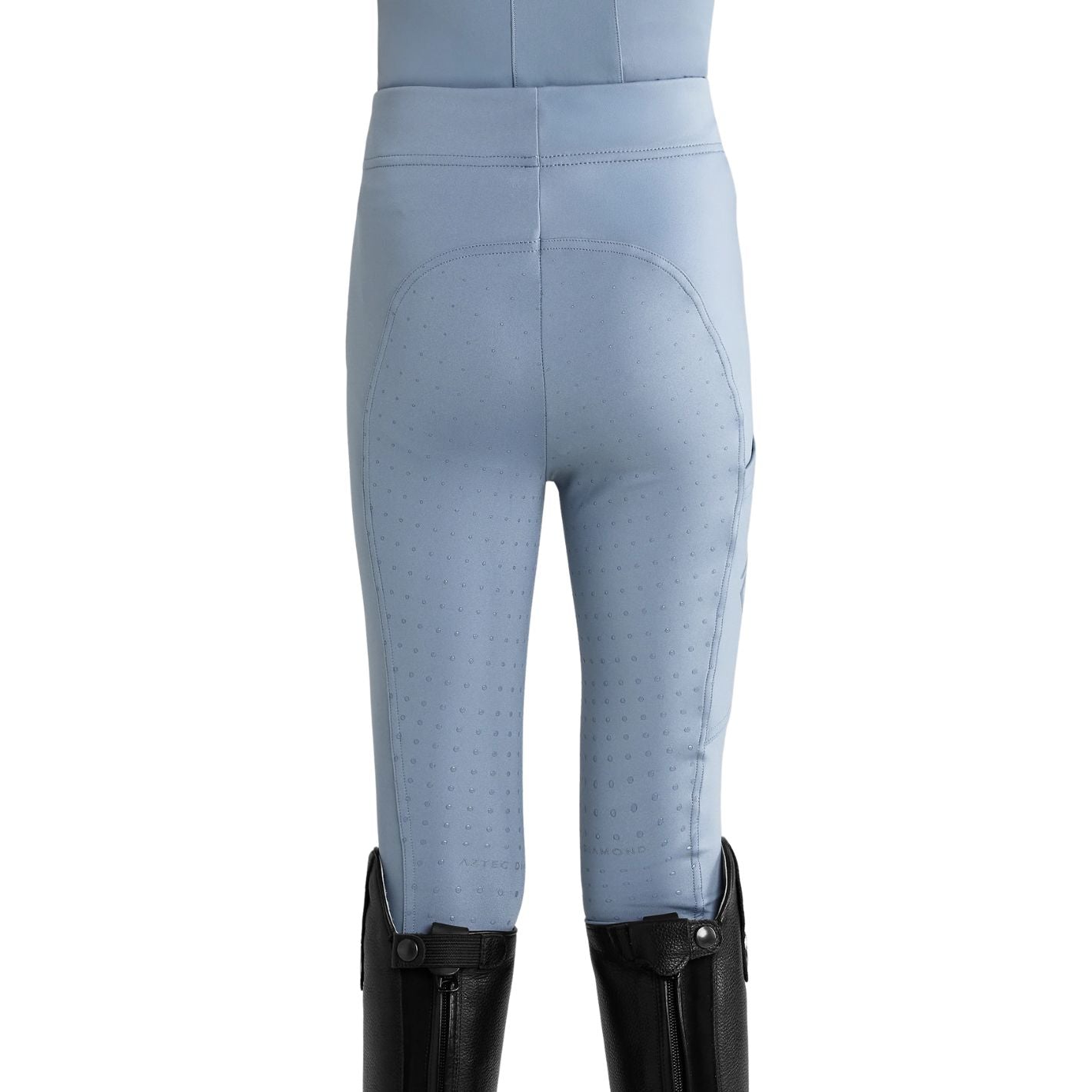 Aztec Diamond Kids Leggings - Ash Blue