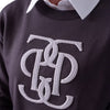 PS of Sweden Karla Monogram Sweatshirt - Dark Grey