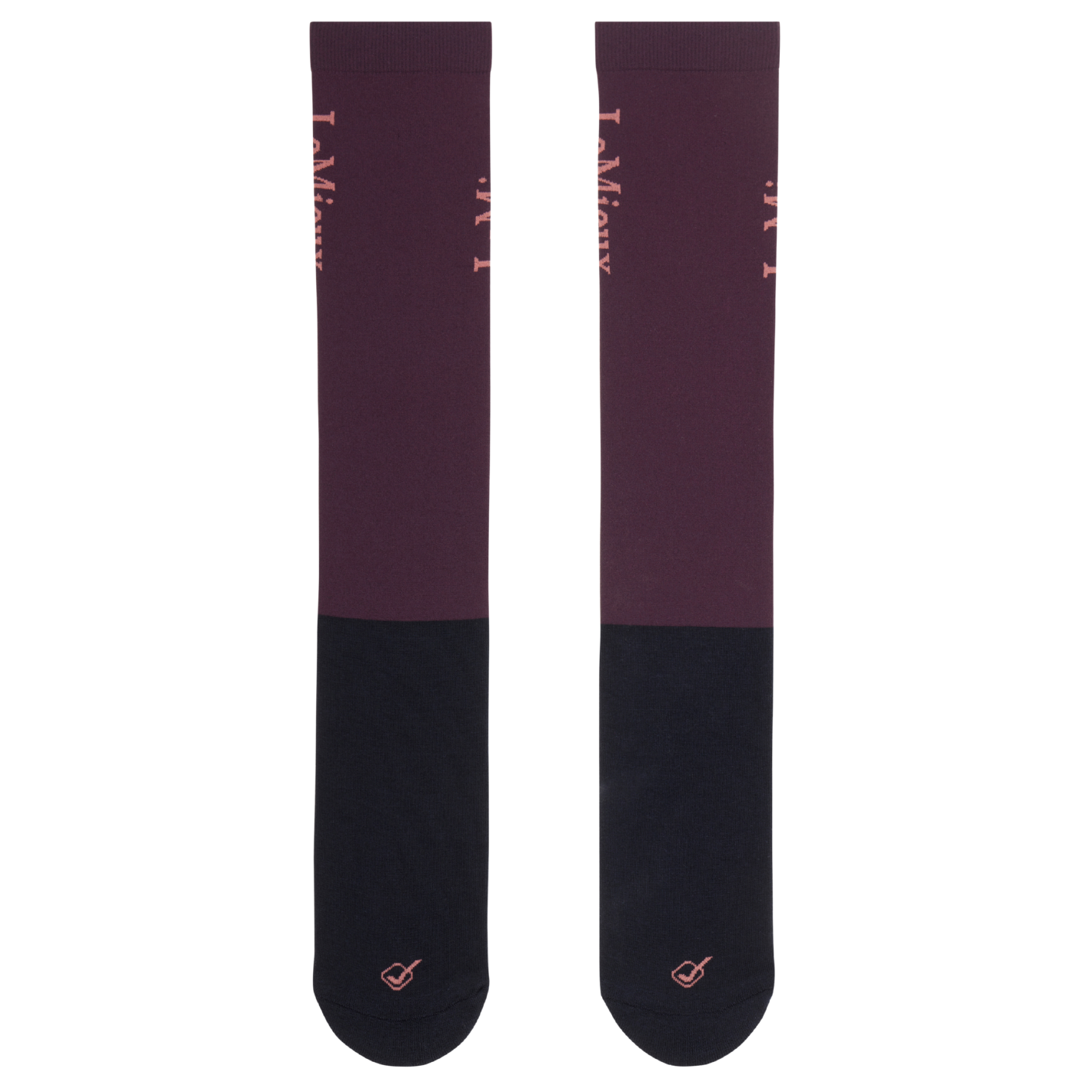 LeMieux Competition Socks (Twin Pack) - Damson