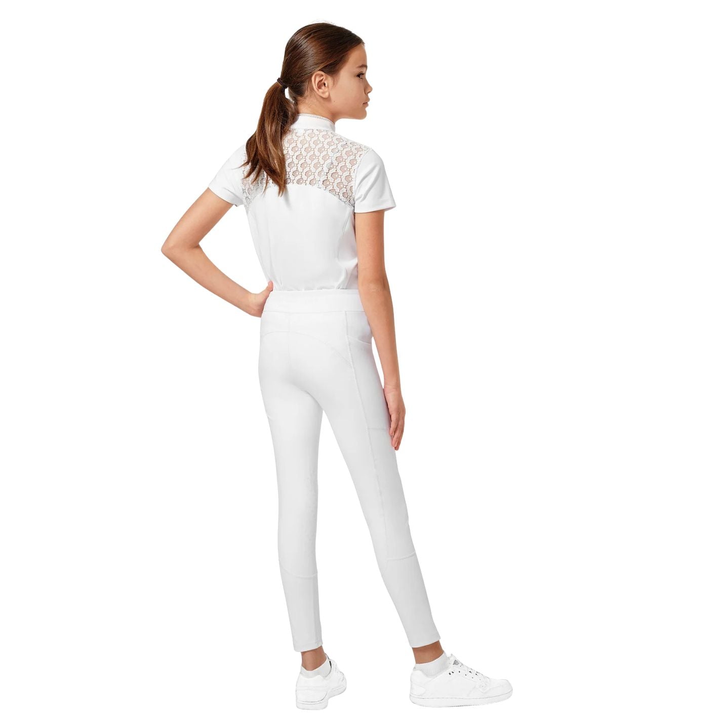 Equestrian Stockholm Kids Leggings - White