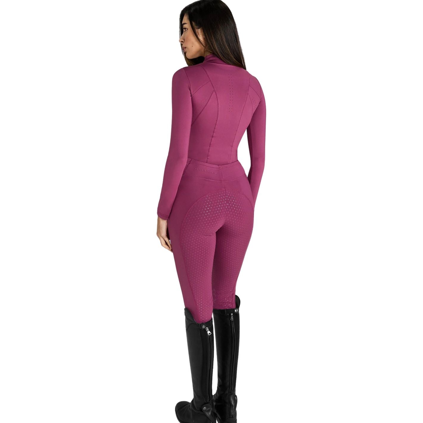 Aztec Diamond Core Leggings - Raspberry