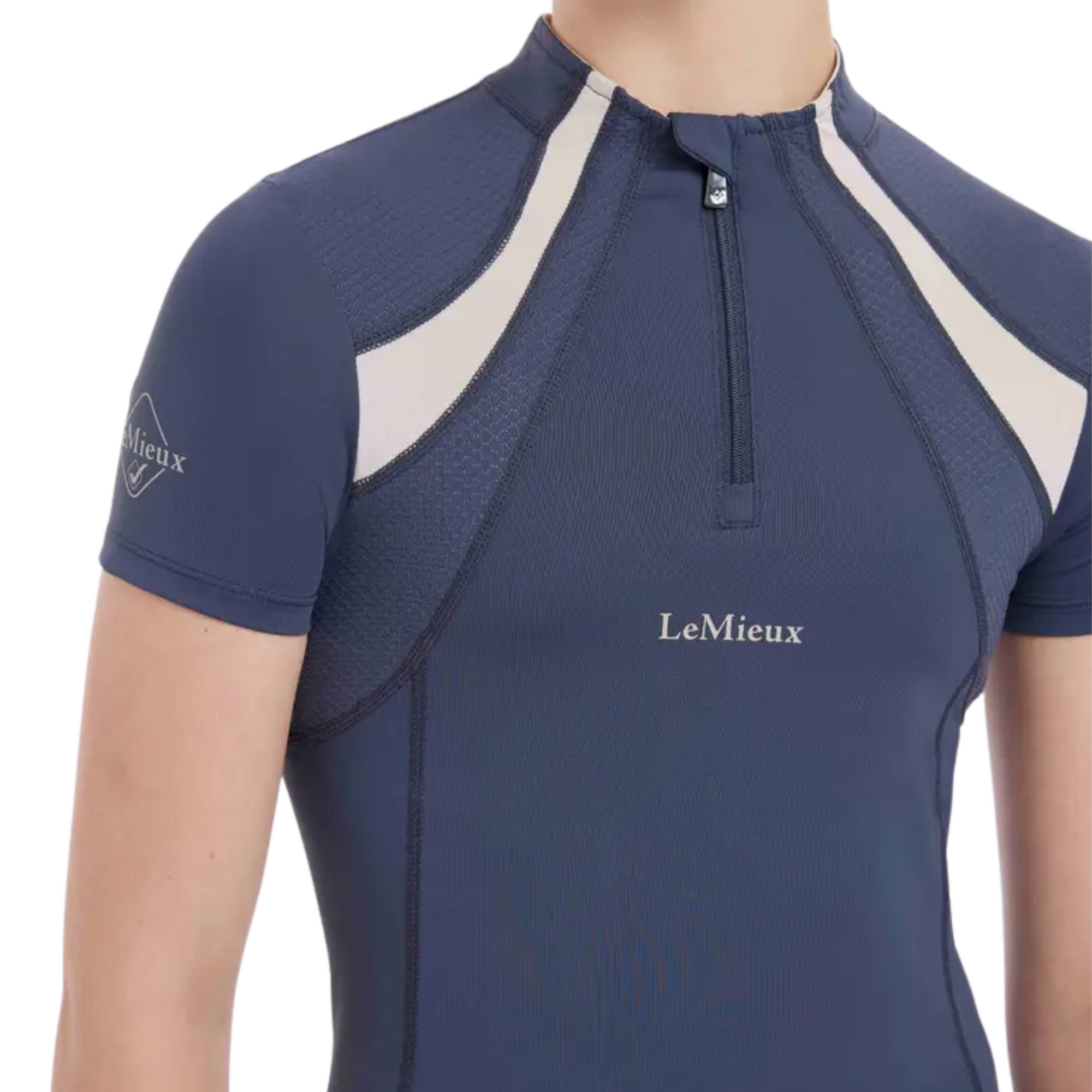 LeMieux Kids Mia Mesh Short Sleeve Base Layer - Dusk Blue