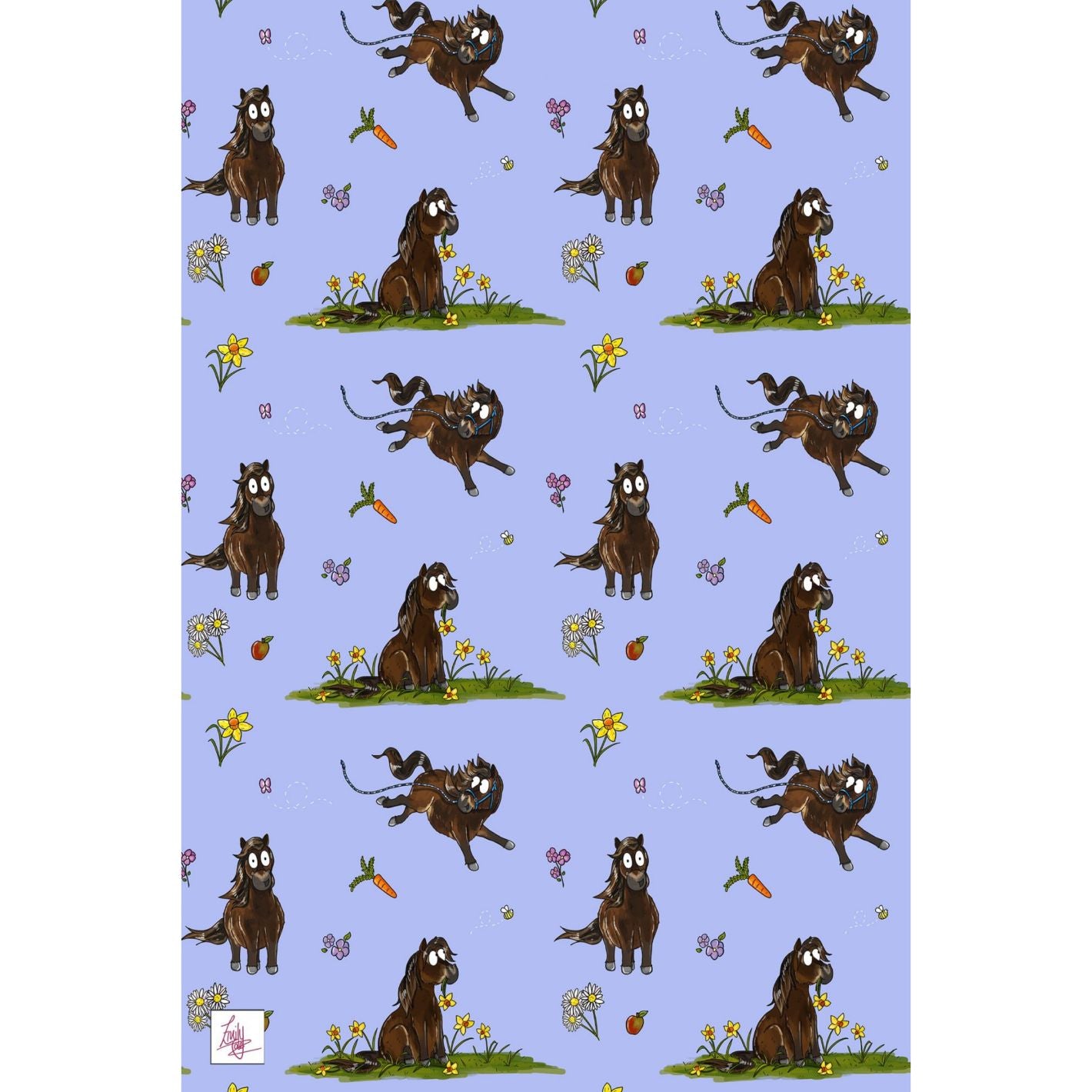 Emily Cole Tea Towel - Little Alf Lilac