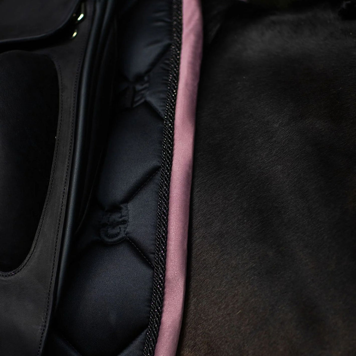 Equestrian Stockholm Dressage Pad - Black Blush