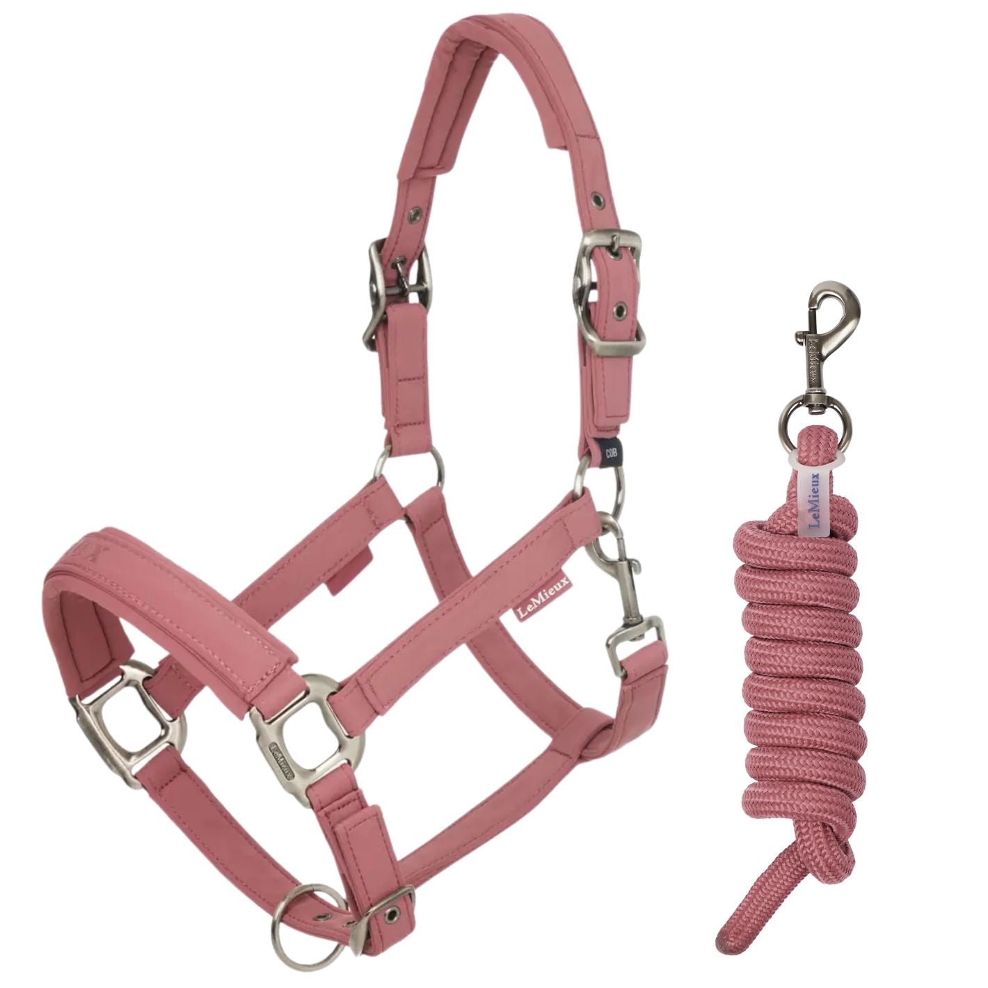 LeMieux Essence Headcollar & Leadrope Set - Rosewood