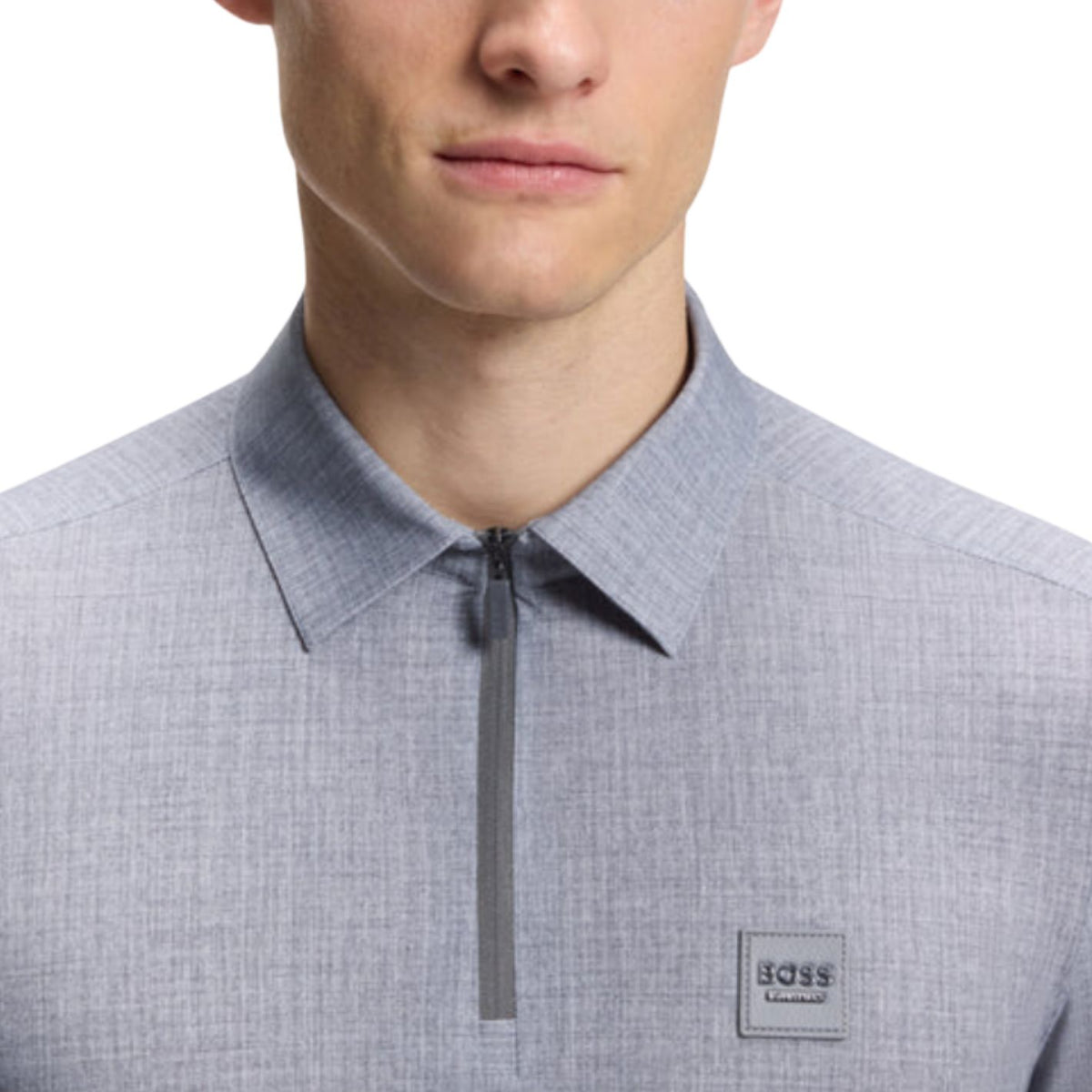 Boss Equestrian Eaton Shirt - Grey Melange