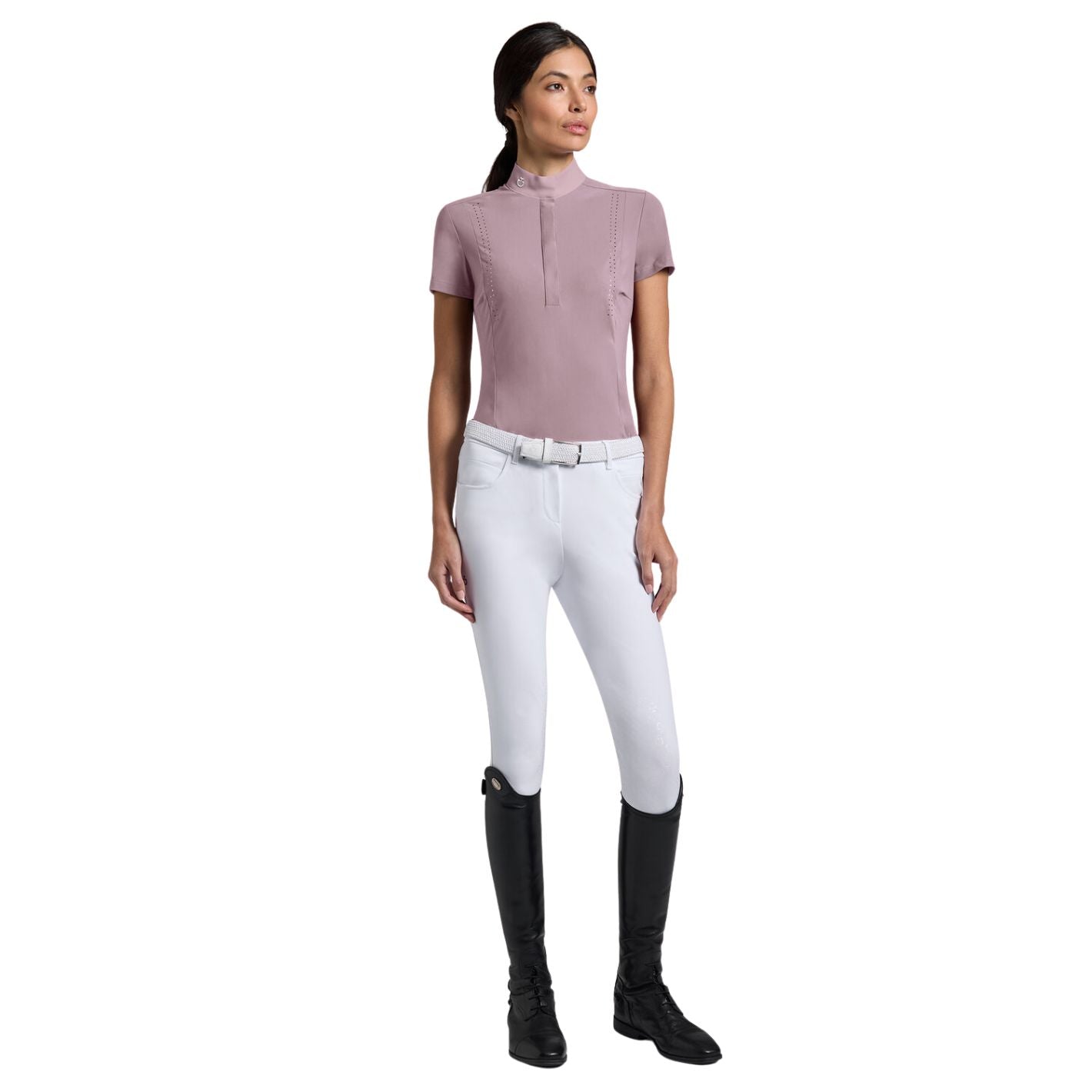 Cavalleria Toscana Short Sleeve Shirt - Grape Shake