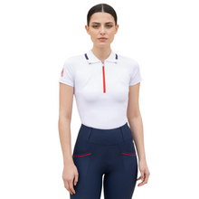 Load image into Gallery viewer, Maximilian Equestrian Concept Polo Shirt - White
