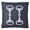 HV Polo Vivianne Cushion - Bits Navy Canvas