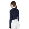 Equestro Perforated Long Sleeve Shirt - Navy