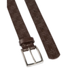 PS of Sweden Monogram Leather Belt - Brown
