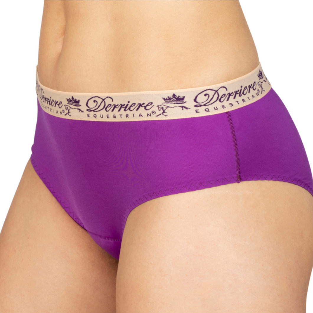 Derriere Equestrian Performance Padded Panty - Purple