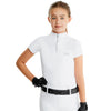 Aztec Diamond Short Sleeve Kids Base Layer - White