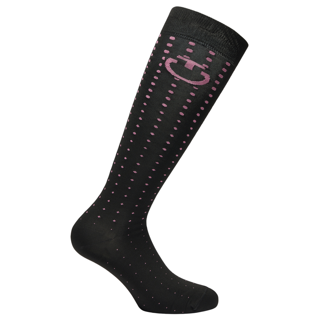 Cavalleria Toscana Socks - Black/Pink