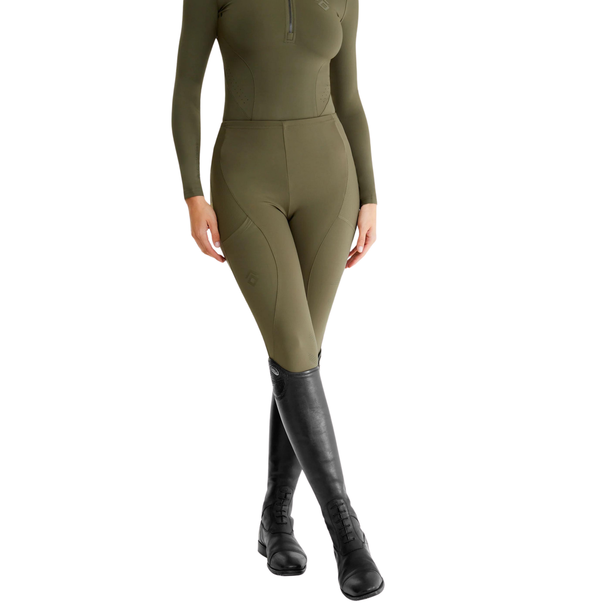 Aztec Diamond Core Leggings - Green