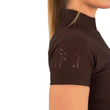 Load image into Gallery viewer, Maximilian Equestrian Short Sleeve Base Layer - Chocolate
