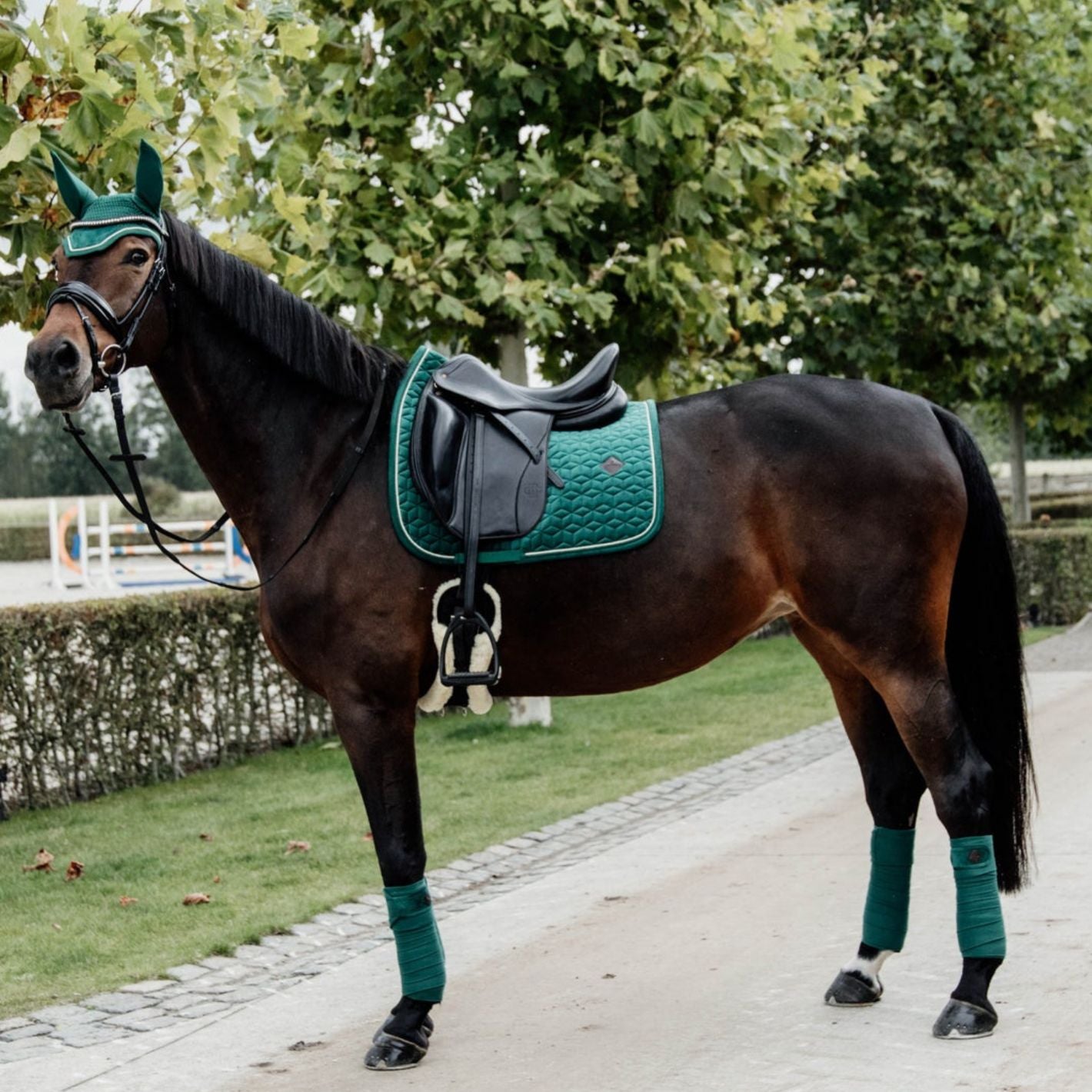 Kentucky Velvet Dressage Pad - Dark Green