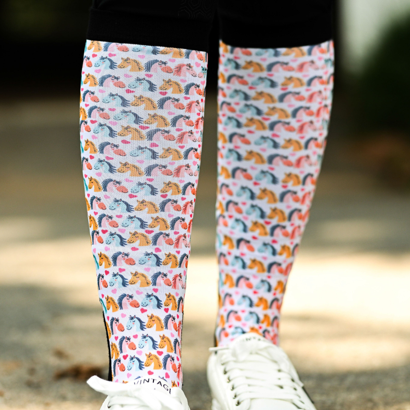 Dreamers & Schemers Boot Socks - Horsing Around
