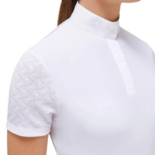 Load image into Gallery viewer, Cavalleria Toscana Sheer Jacquard Short Sleeve Shirt - White
