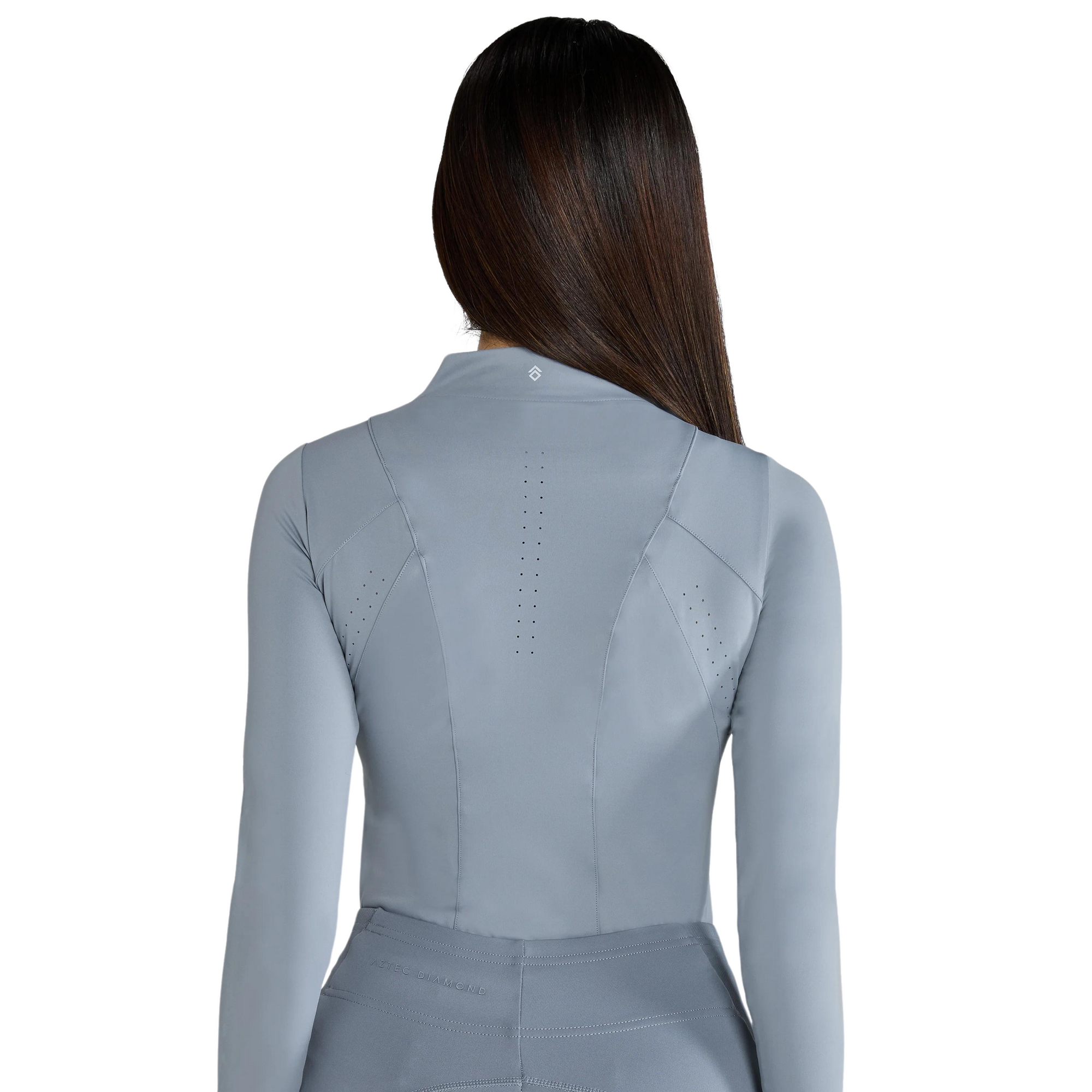 Aztec Diamond Core Long Sleeve Base Layer - Ash Blue